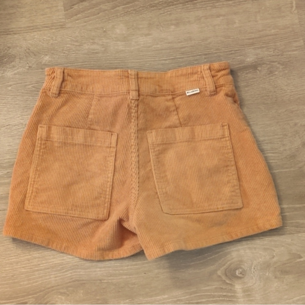 Billabong Camel Colored High Waisted Corduroy Shorts
